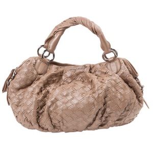 Authentic MIU MIU Leather  woven tote